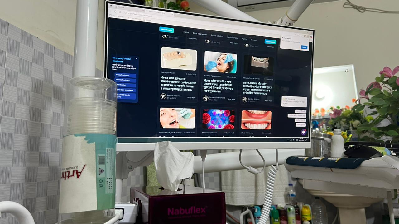 Teeth whitening before after